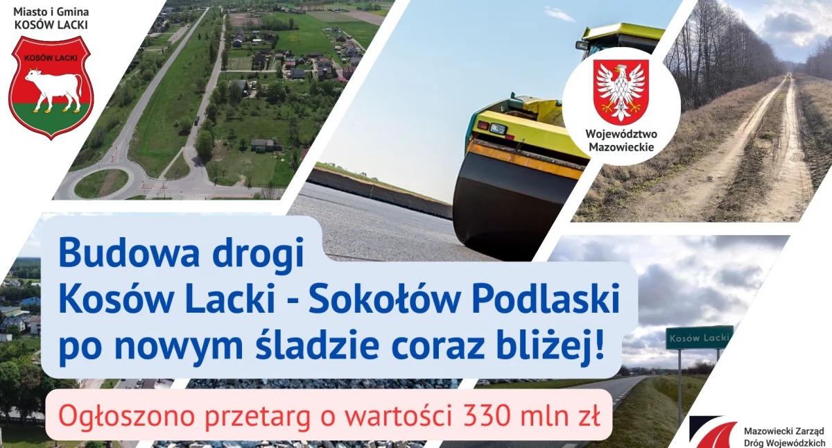 Nowa droga wojewódzka nr 627 w Kosowie Lackim – ogłoszono przetarg!