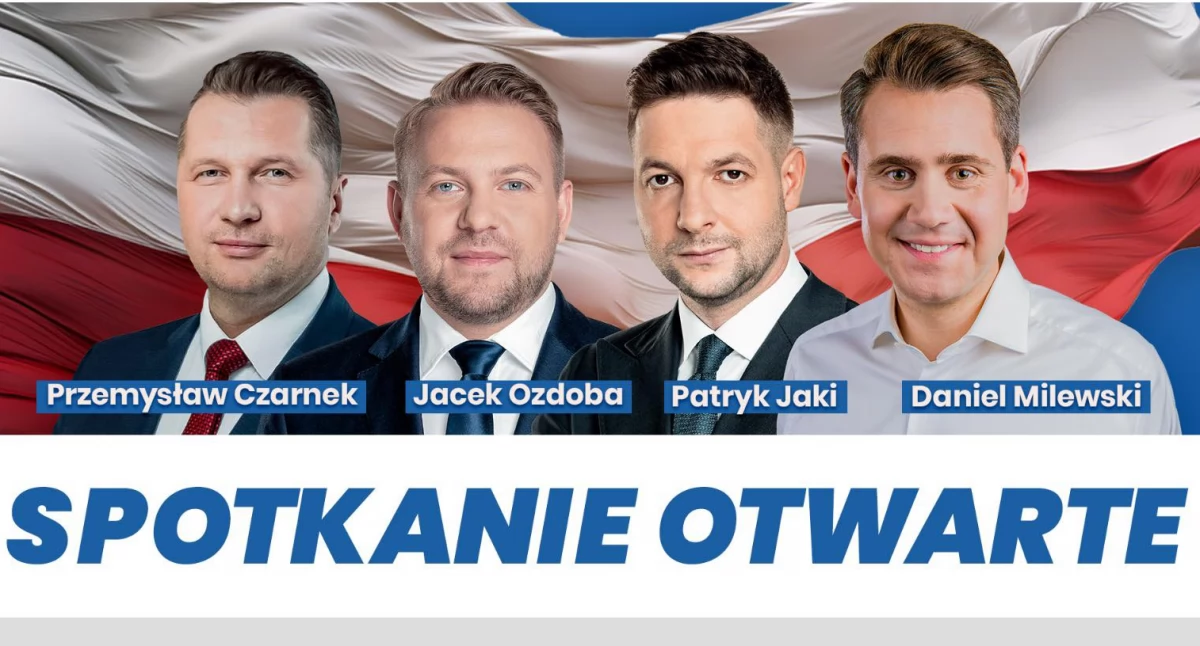 Polityczne spotkanie w Mińsku Mazowieckim - przyjadą Przemysław Czarnek, Jacek Ozdoba, Patryk Jaki i Daniel Milewski