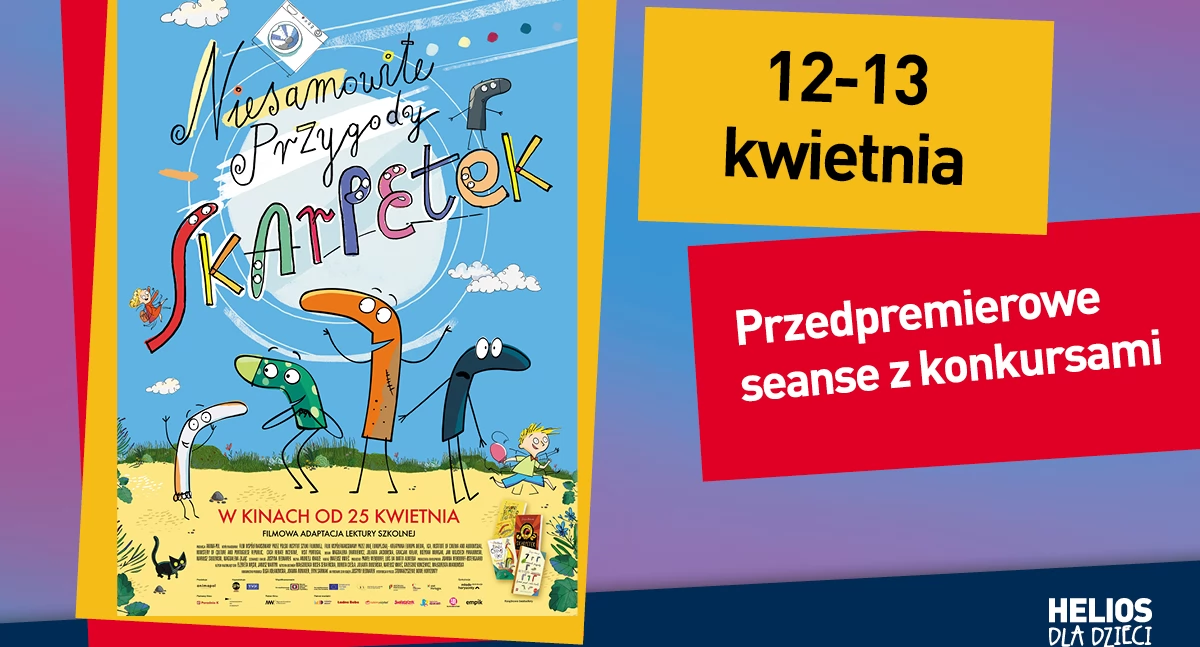 Niesamowite przygody skarpetek - przedpremierowe seanse z konkursami HDD 