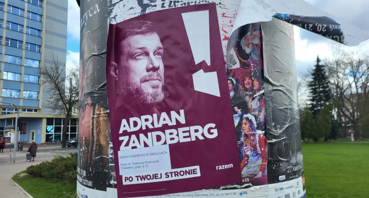 Adrian Zandberg w Siedlcach