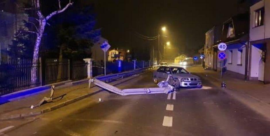 Wypadek z udziałem bmw w Garwolinie 