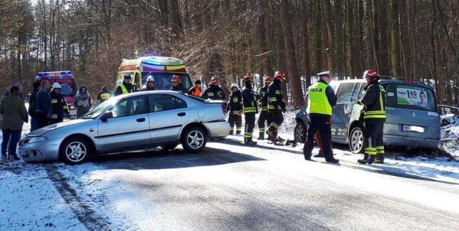Wypadek w Wołyńcach-Kolonii. Droga na Domanice zablokowana (aktualizacja)