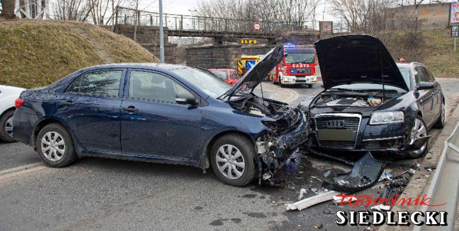 Wypadek pod wiaduktem garwolińskim