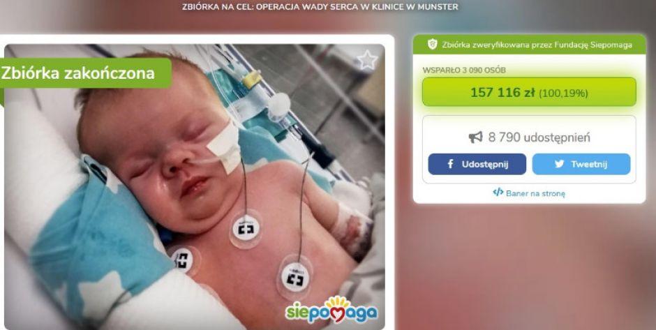 Są pieniądze na operacje dla Stasia!
