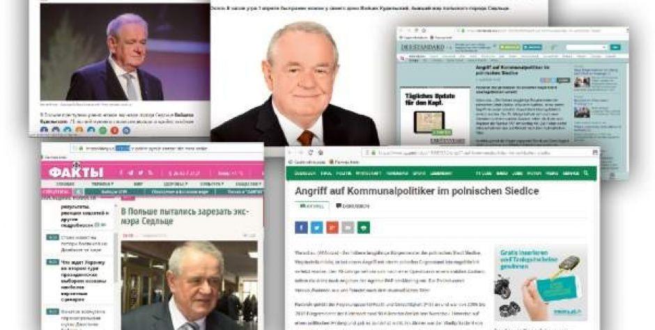 Zagraniczne media piszą o ataku na Wojciecha Kudelskiego