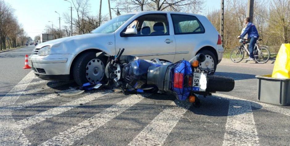 Dwa motocyklowe wypadki na ul. Warszawskiej. Na miejscu jest śmigłowiec LPR (aktualizacja)