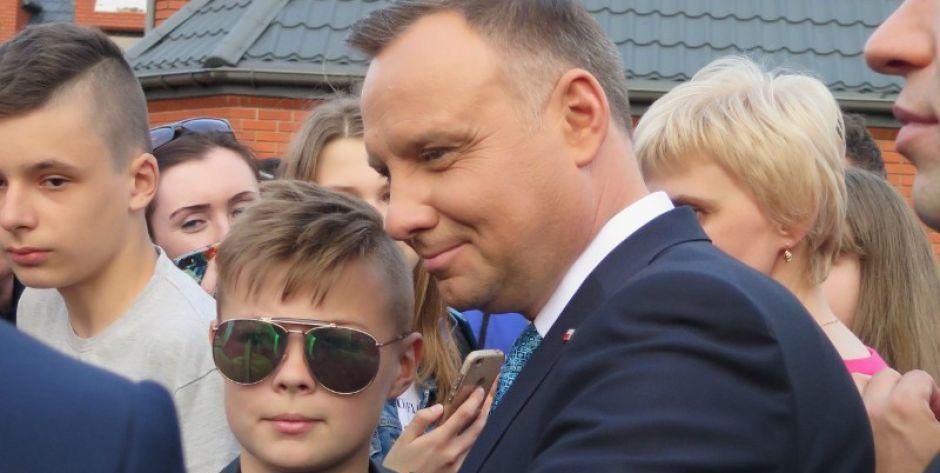 Spotkanie prezydenta Andrzeja Dudy z mieszkańcami Łosic