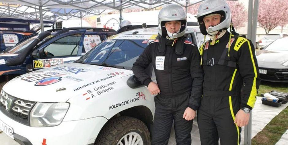 Bartłomiej Grabowski na podium Rajdowego Pucharu Polski Samochodów Terenowych 