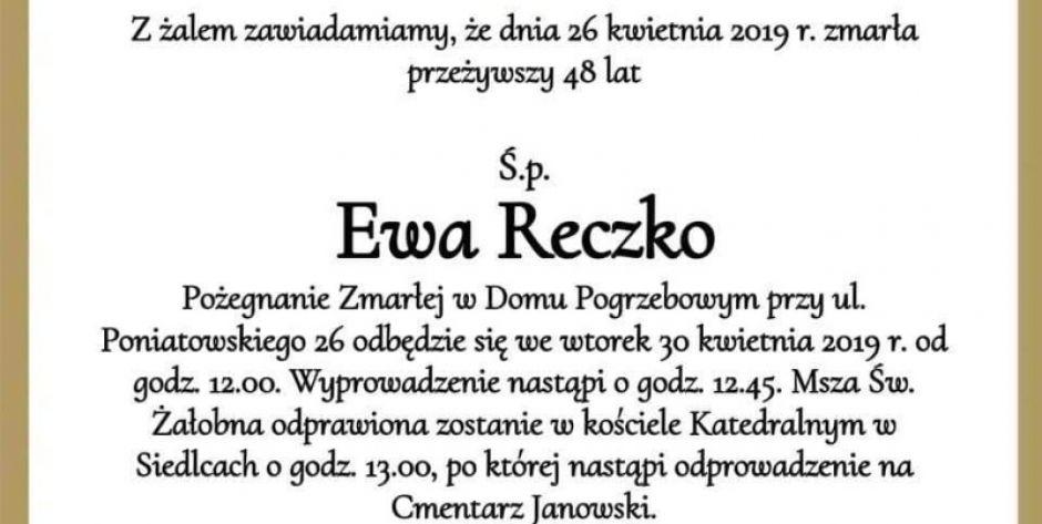 Ostatnie pożegnanie doktor Ewy Reczko