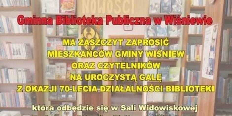 70 lat Gminnej Biblioteki Publicznej w Wiśniewie
