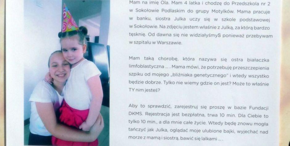Ola szuka bliźniaka genetycznego