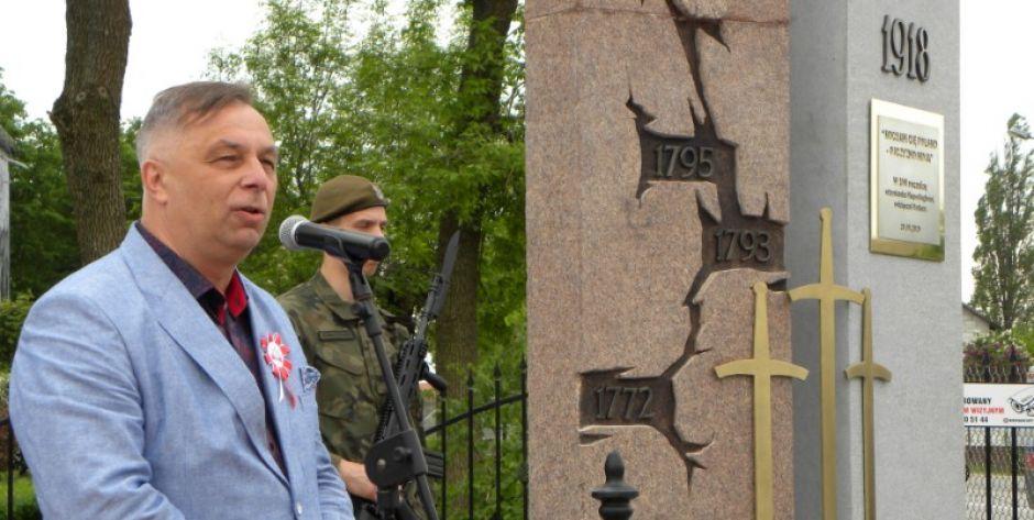 Odsłonięcie pomnika Niepodległości w Ruchnie