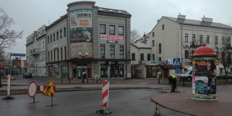 Zamknięcie ulicy Kilińskiego w Siedlcach