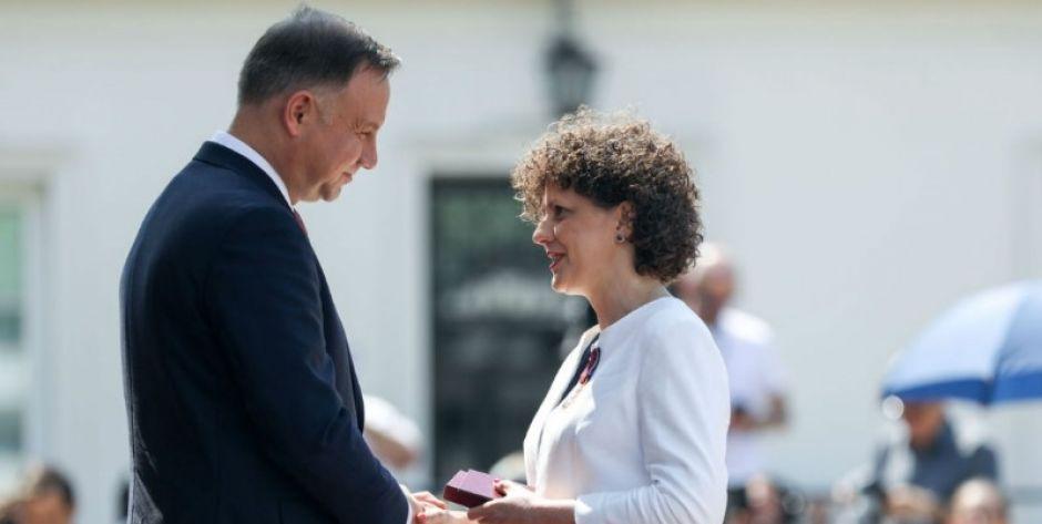 Złoty Krzyż Zasługi dla starosty Katarzyny Klimiuk