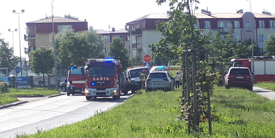 Zderzenie na skrzyżowaniu ulic Budowlanej i Buczyńskiej