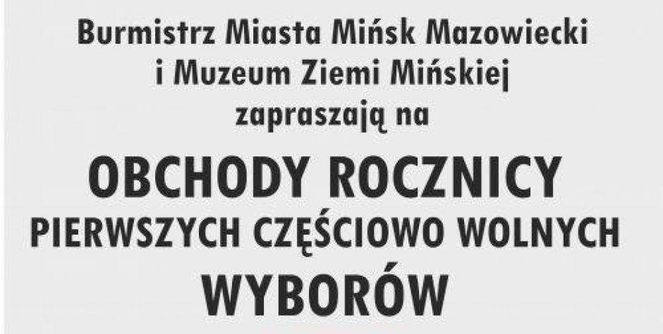 Koncert, wykład, medale – Mińsk Mazowiecki świętuje rocznicę wyborów 1989 roku
