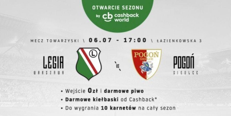 Darmowe wejściówki, piwo i kiełbaski – Legia zagra z Pogonią