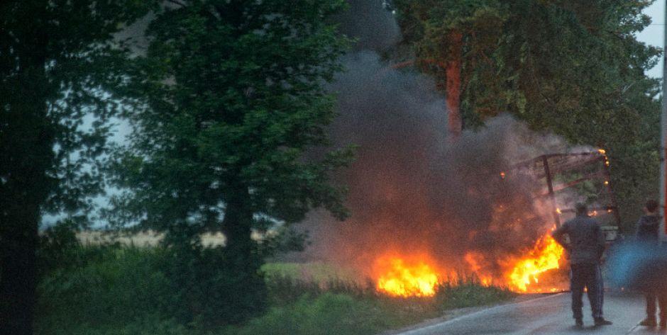 Stara Kornica: Zapalił się samochód
