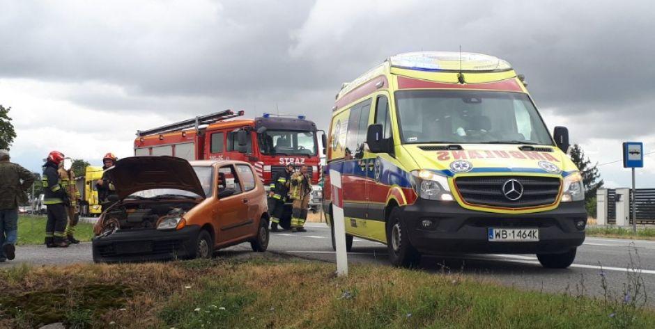 Zderzenie BMW z seicento na DK nr 2 przed Zbuczynem