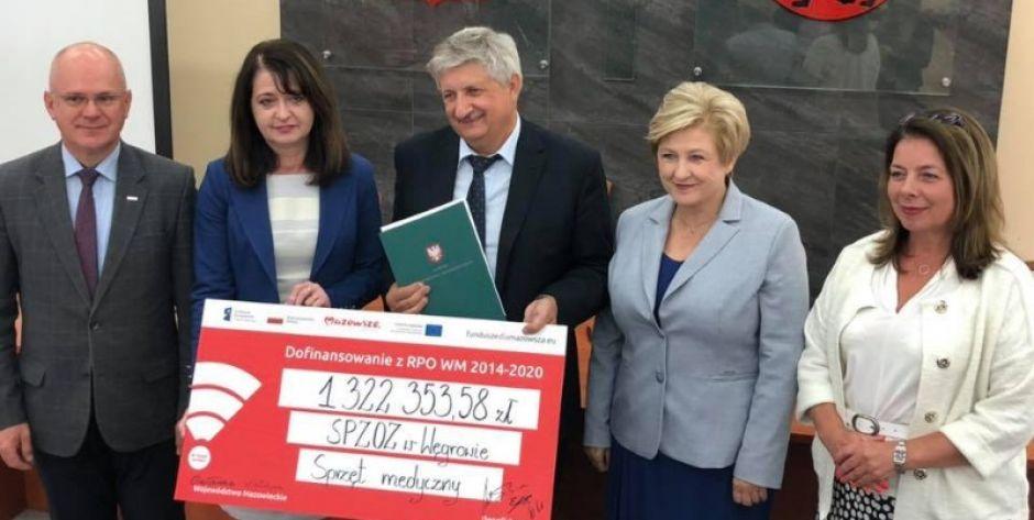 Ponad milion złotych dla szpitala w Węgrowie