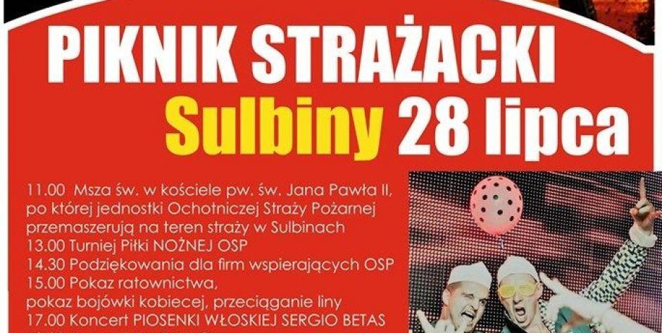 Piknik strażacki w Sulbinach