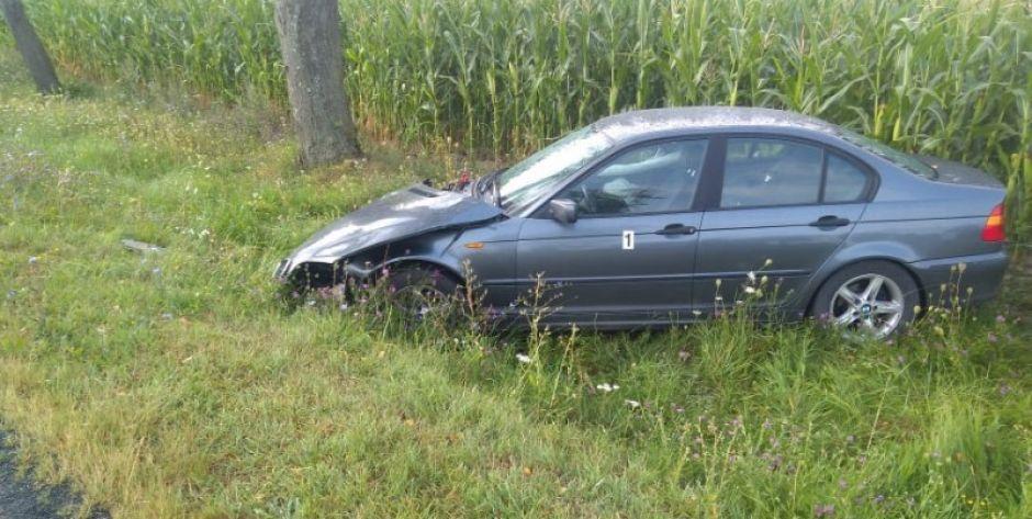 Wypadek na trasie Siedlce-Węgrów. 2 osoby przewiezione do szpitala