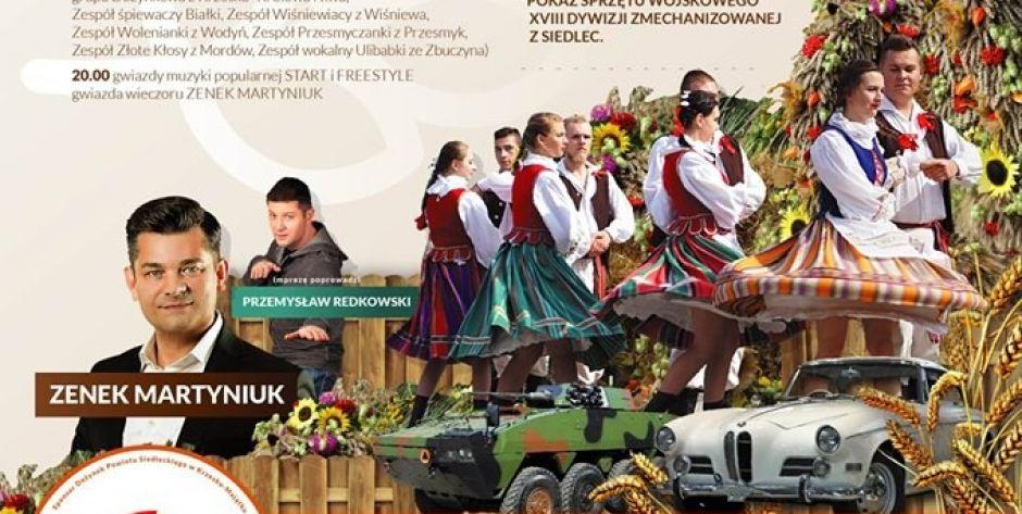 Dożynki Powiatu Siedleckiego w Krzesku –Majątku – Zaśpiewa Zenek Martyniuk!