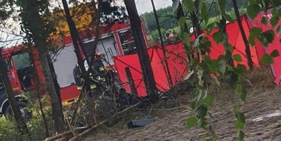 Wypadek lotniczy w gminie Siennica! Nie żyje pilot!