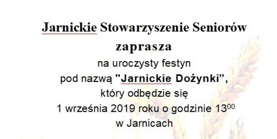 Jarnickie Dożynki już w najbliższą niedzielę!