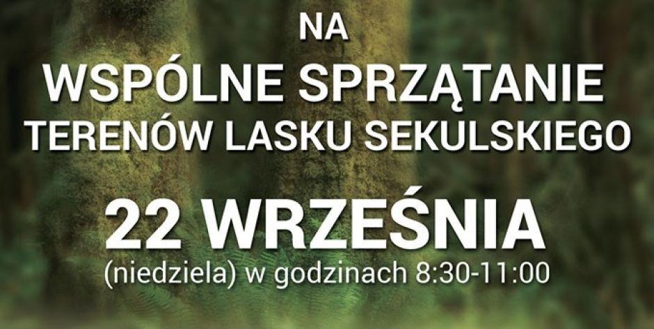 Wspólne sprzątanie lasku sekulskiego