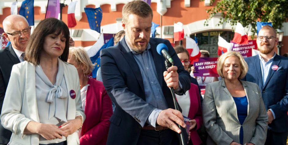Adrian Zandberg i Lewica w Siedlcach