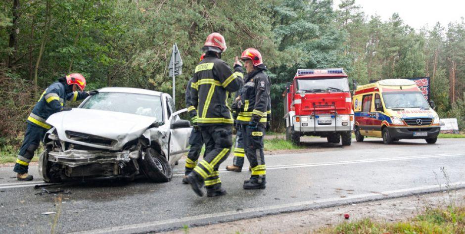 Kolejny wypadek w Kisielanach-Kucach - Osoby zakleszczone w pojeździe (aktualizacja)