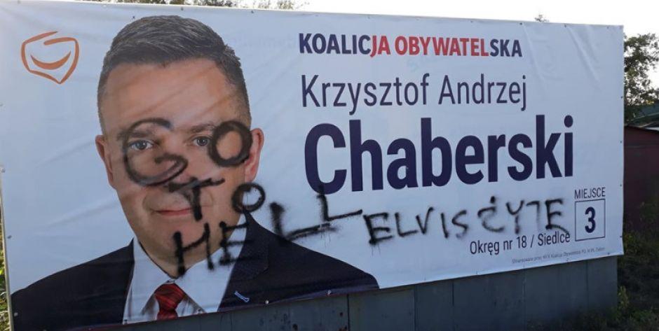 Zaczyna sie niszczenie plakatów wyborczych