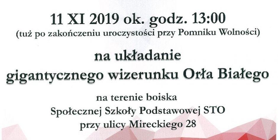 Weź udział w patriotycznym happeningu! W STO będą układać gigantyczny wizerunek Orła Białego