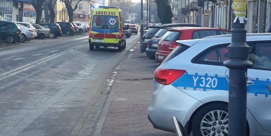 Zderzenie trzech samochodów na Pułaskiego