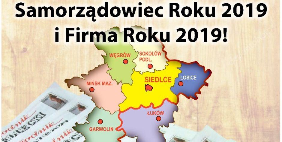 Wybieramy Samorządowca i Firmę Roku 2019! Zgłoszenia przyjmujemy do jutra, 22 stycznia!