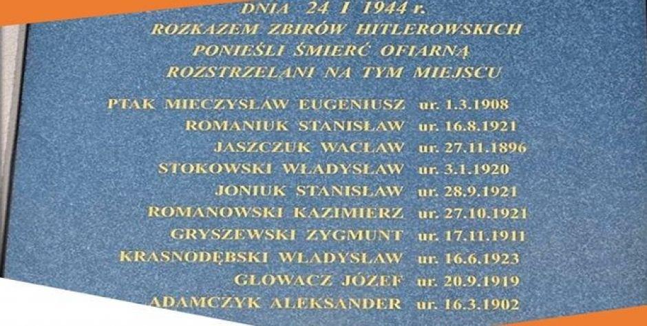 Pamięci rozstrzelanym Polakom