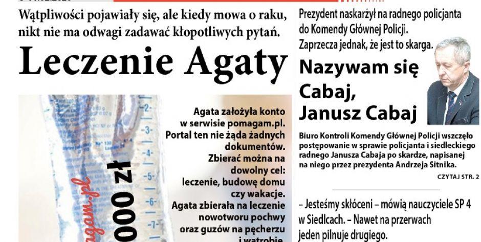 Leczenie Agaty – Czy siedlczanka oszukiwała, że jest chora? Link do e-wydania „TS”!