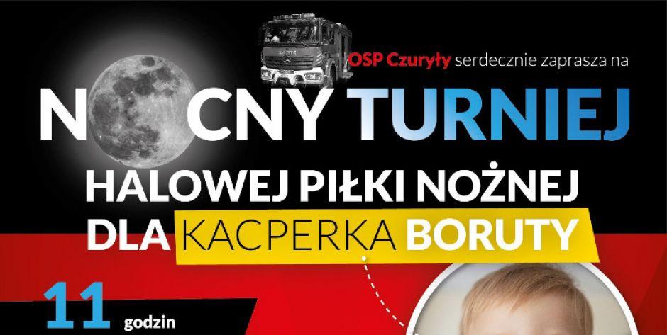 Nocna gra w piłkę nożną dla Kacpiego
