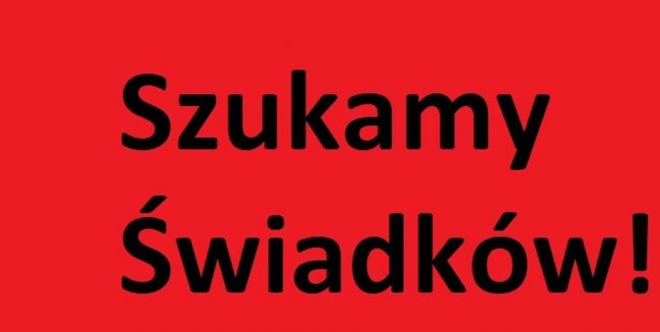 Poszukiwania świadkowie wypadku drogowego w Chromnej