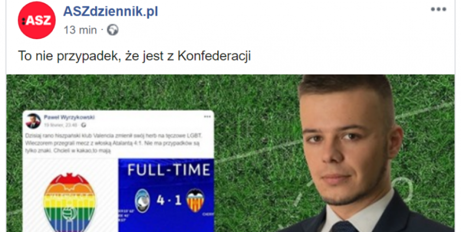 ASZdziennik drwi z internetowych wpisów Pawła Wyrzykowskiego