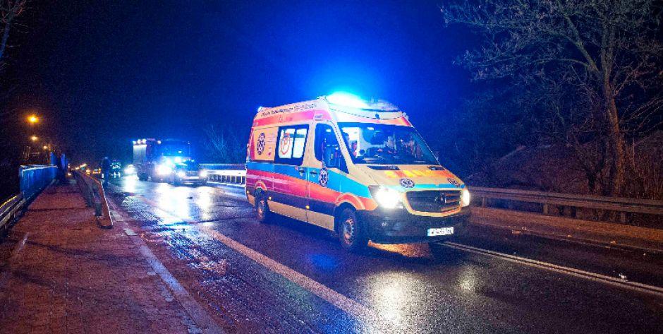 Wypadek na wiadukcie na ul. Warszawskiej