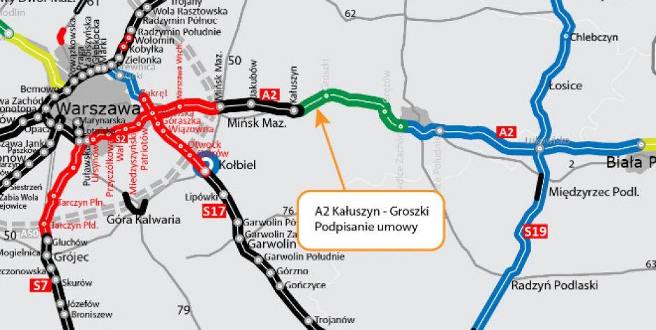 Jest umowa na budowę części autostrady do Siedlec!
