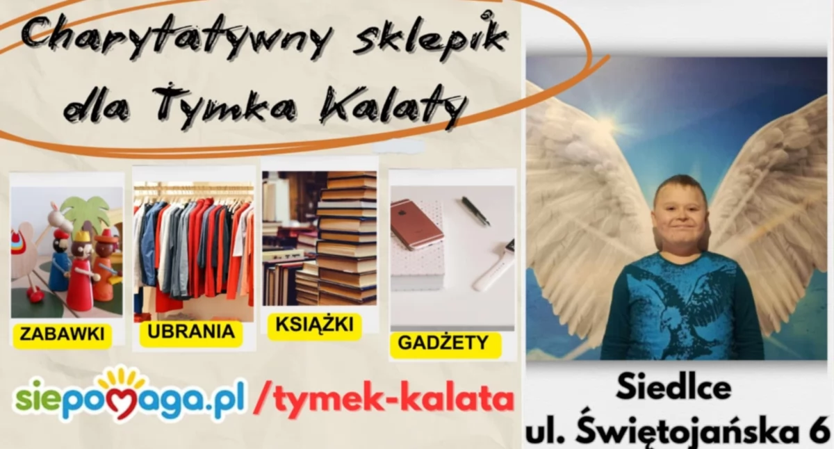 Sklepik charytatywny dla Tymka Kalaty. Otwarcie już jutro! 