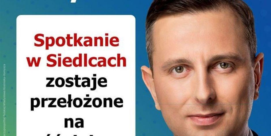 Spotkanie z Władysławem Kosiniakiem-Kamyszem przełożone