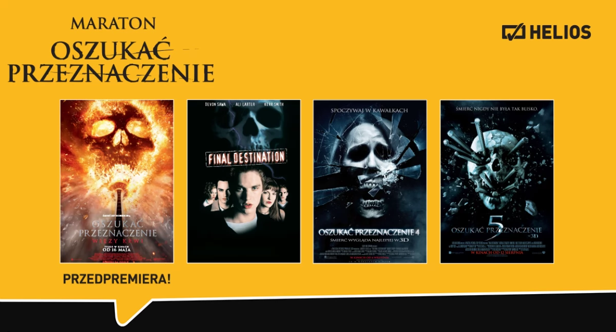 Maraton Oszukać przeznaczenie w Kinie Helios