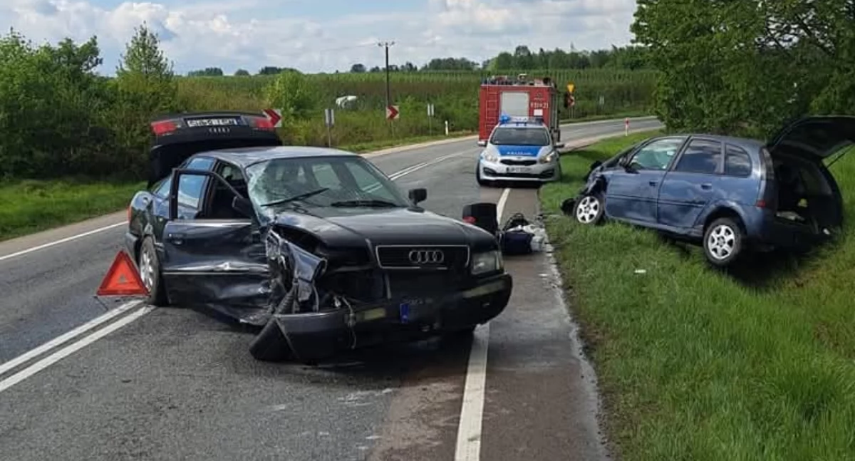 Wypadek w Sarnakach. Ruch odbywa się wahadłowo.