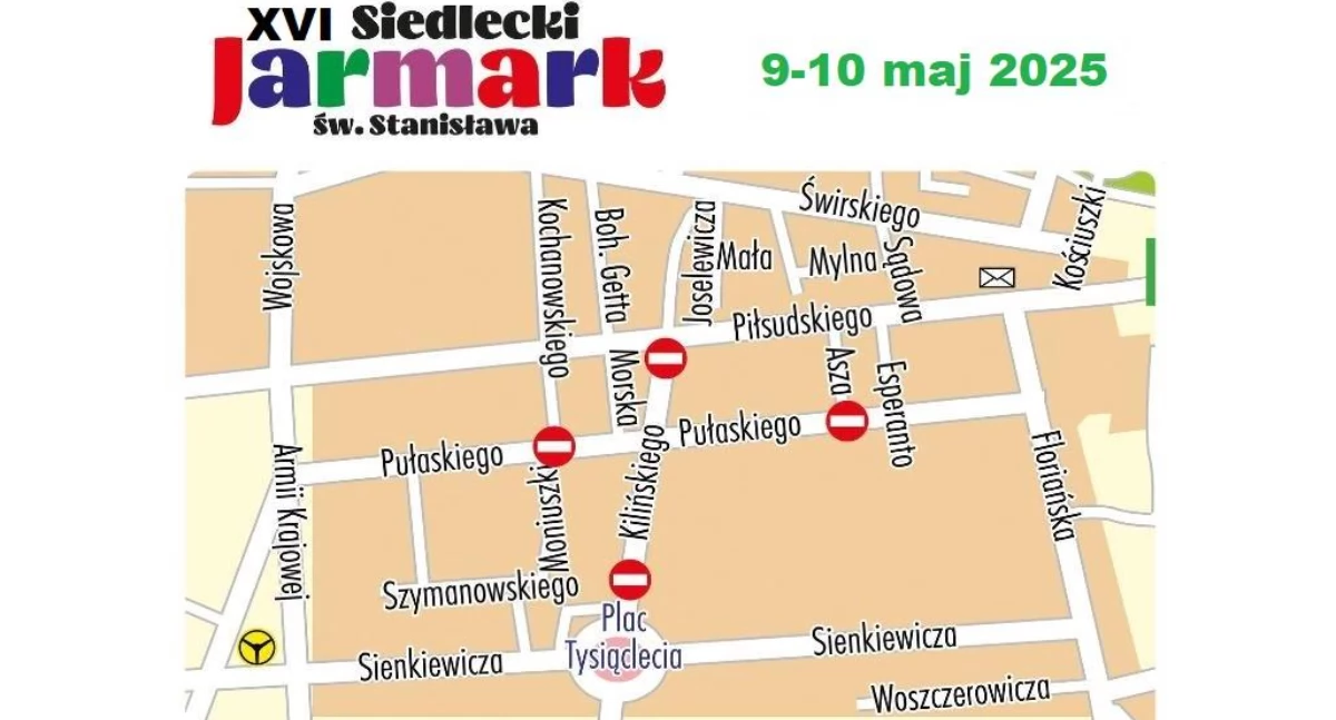 Utrudnienia w ruchu na Jarmark św. Stanisława w Siedlcach  