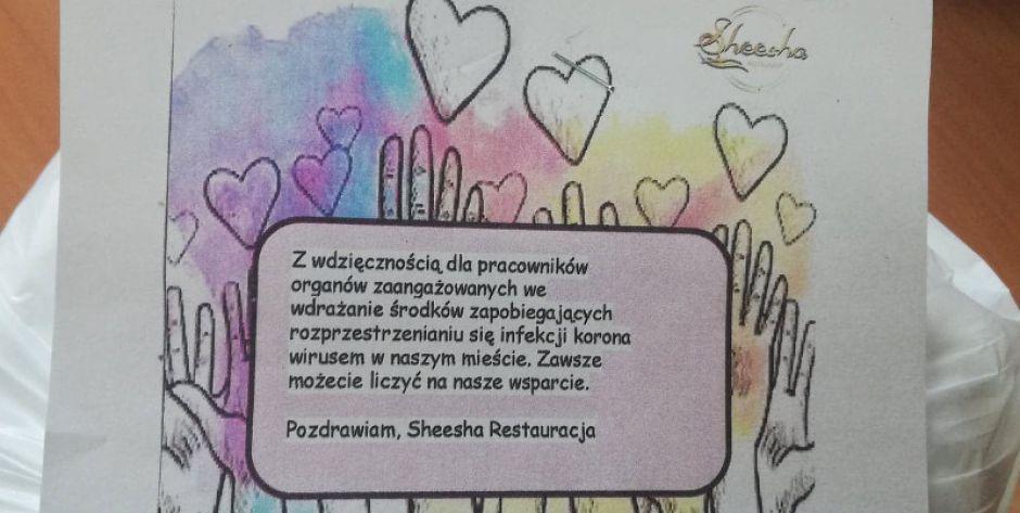 Wsparli policjantów na służbie