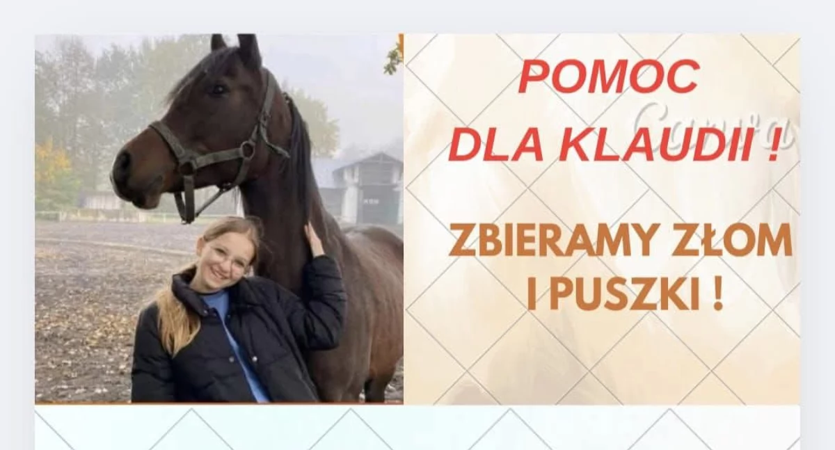 Zbiórka złomu dla wsparcia rehabilitacji Klaudii Radzikowskiej z Kwasów